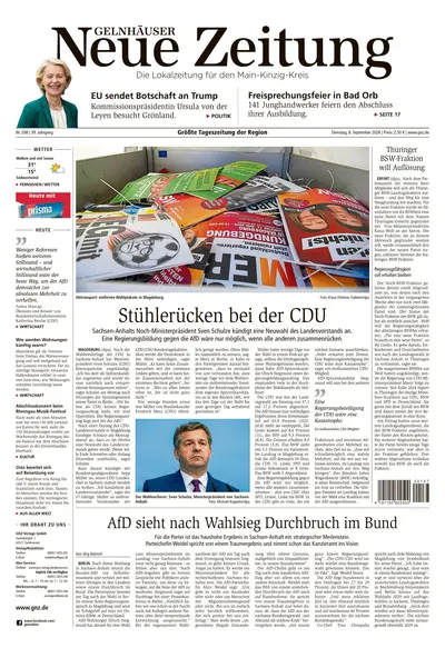 Gelnhäuser Neue Zeitung 2026-09-08