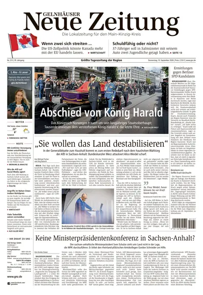 Gelnhäuser Neue Zeitung 2026-09-10