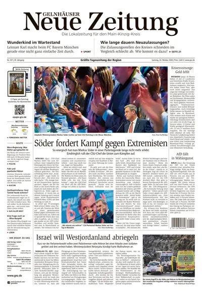 Gelnhäuser Neue Zeitung 2026-10-24